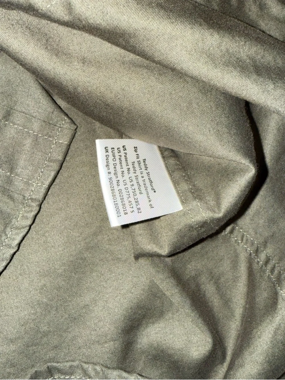 Teddy Stratford zip fit button up shirt Large - Picture 3 of 5